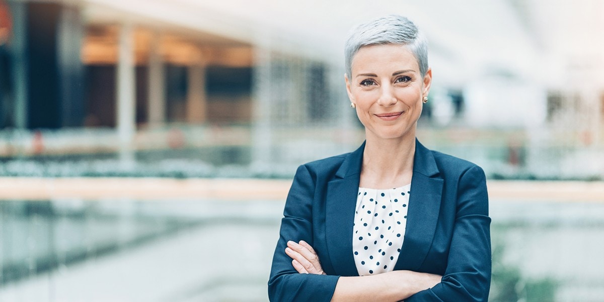 professional woman smiling