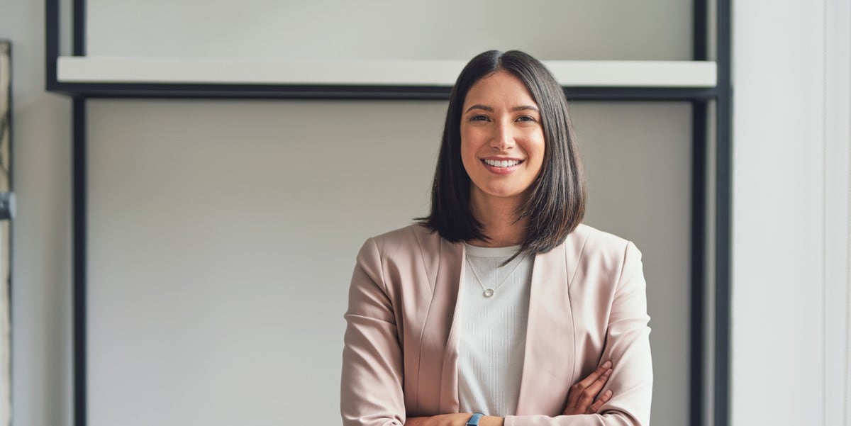 professional woman smiling