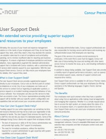 user support desk brochure sap concur sweden concur support