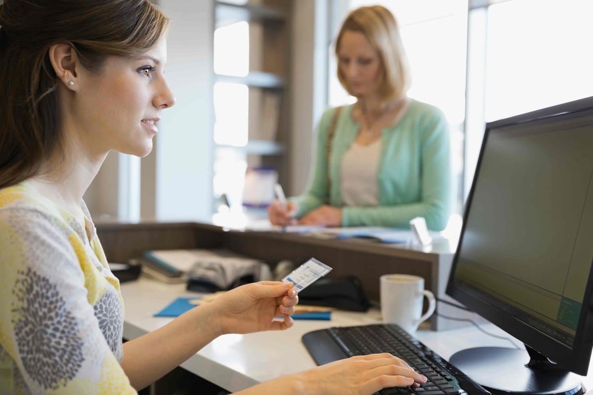 Two ladies in an office