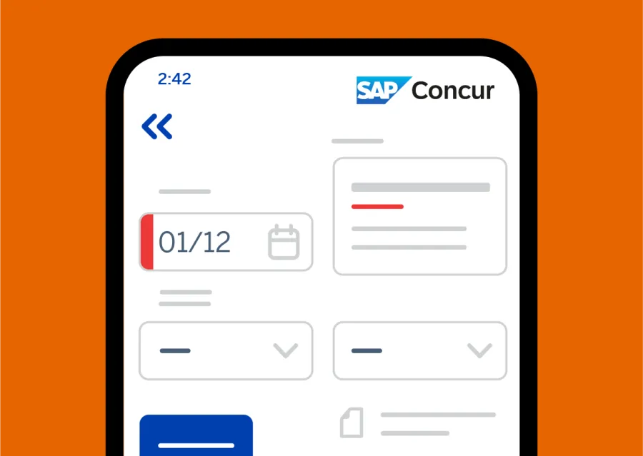 screenshot of concur invoice product