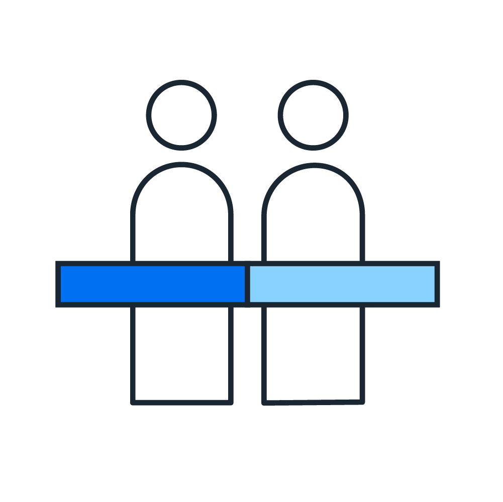 Two people pictogram