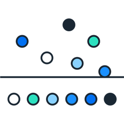 Data distribution pictogram