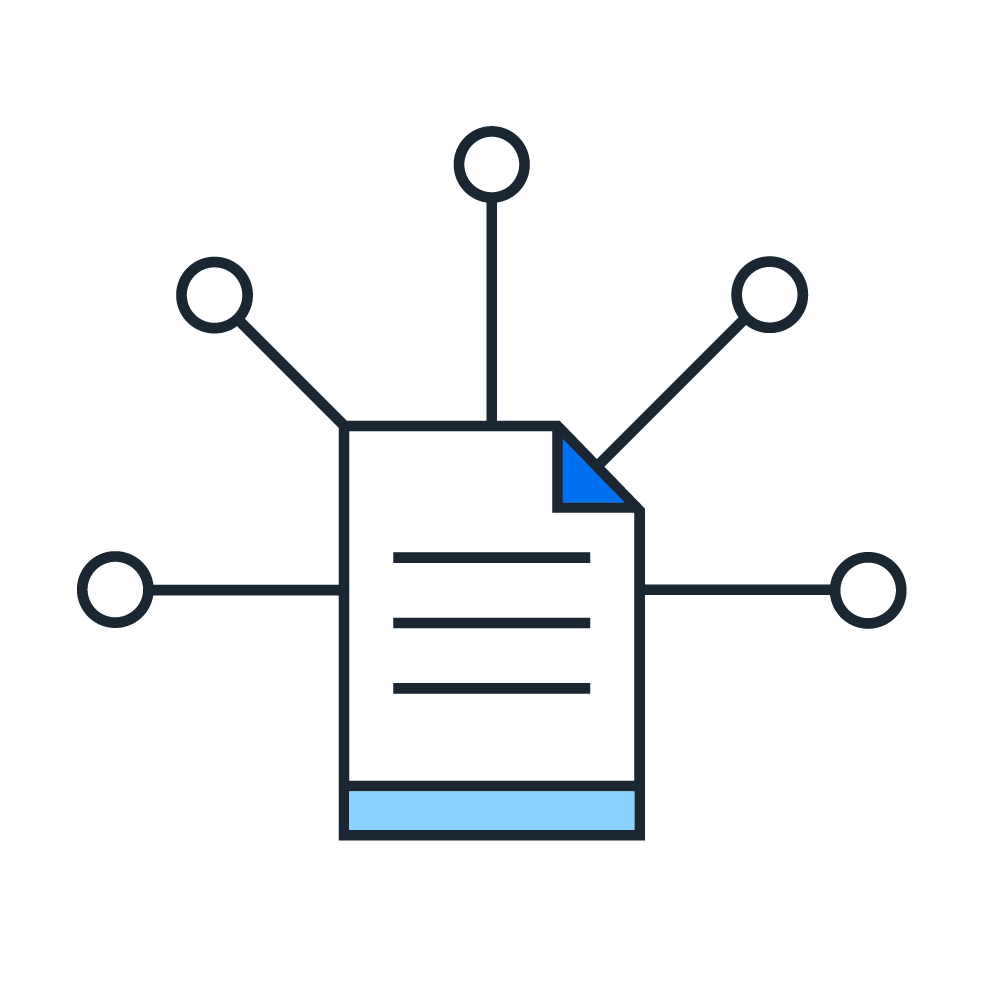 document with connectors
