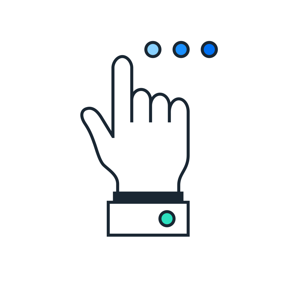 graphic of finger clicking