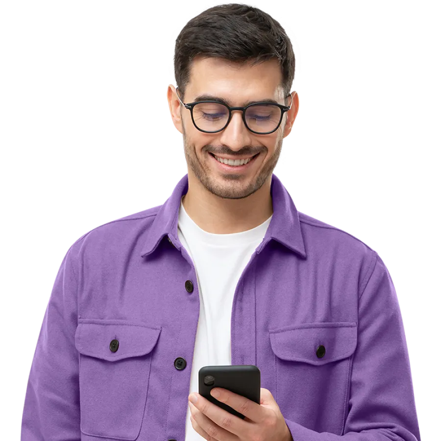 man smiling at camera